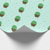 Het leuke van het kawaiiplant van de Cactus Cadeaupapier (Hoek)