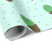 Het leuke van het kawaiiplant van de Cactus Cadeaupapier (Rol Hoek)