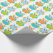 Het leuke Verpakkende Document van de Uil van de Cadeaupapier (Hoek)