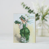 Het leuke vintage briefkaart van de Dag van (Staand voorkant)