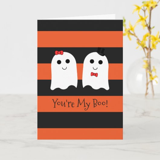 Het leuke Wenskaart van de Spoken van het Paar van Kaart (Gele Bloem)