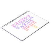Het leukste en het liefste dat mijn kinderen zeide notitieboek (Linkerzijde)