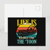 Het leven aan boord van de zweefvliegtuig is beter aankondigingskaart (Voorkant / Achterkant)