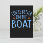 Het leven aan boord van de zweefvliegtuig is beter bedankkaart (Staand voorkant)