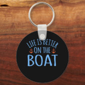 Het leven aan boord van de zweefvliegtuig is beter sleutelhanger (Voorkant)
