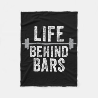 Het leven achter Bars Gewicht Hefbare Gym Workout  Fleece Deken