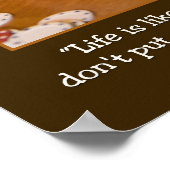 Het leven als een Spel van Poker Poster (Hoek)