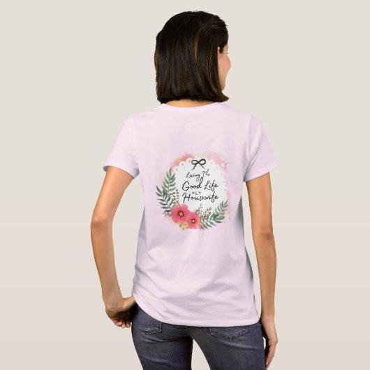 Het leven als huisvrouw t-shirt (Achterkant volledig)
