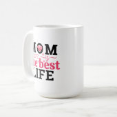 Het Leven Als Moeder Is Het Beste Leven  Koffiemok (Voorkant links)