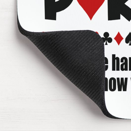 Het leven als Poker Mousepad Muismat (Hoek)