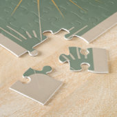 Het leven begint aan het einde van je comfortzone legpuzzel (Zijkant)