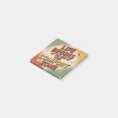 Het leven begint aan het einde van je comfortzone post-it® notes (Schuin)