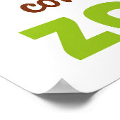 Het leven begint aan het einde van je comfortzone poster (Hoek)