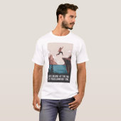 Het leven begint aan het einde van je comfortzone t-shirt (Voorkant volledig)