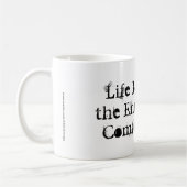 Het leven begint aan het einde van uw Comfort Zone Koffiemok (Links)