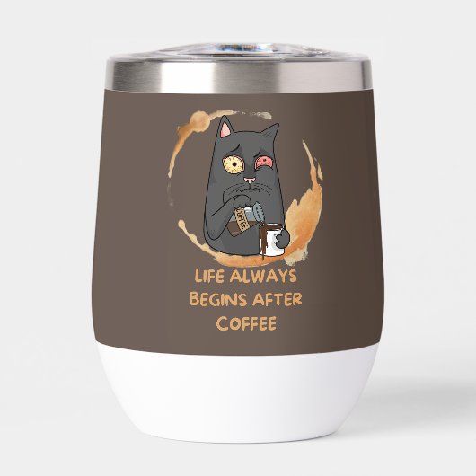 Het leven begint altijd na de koffie (Voorkant)