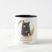 Het leven begint altijd na de koffie mok (Midden)