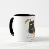 Het leven begint altijd na de koffie mok (Voorkant links)