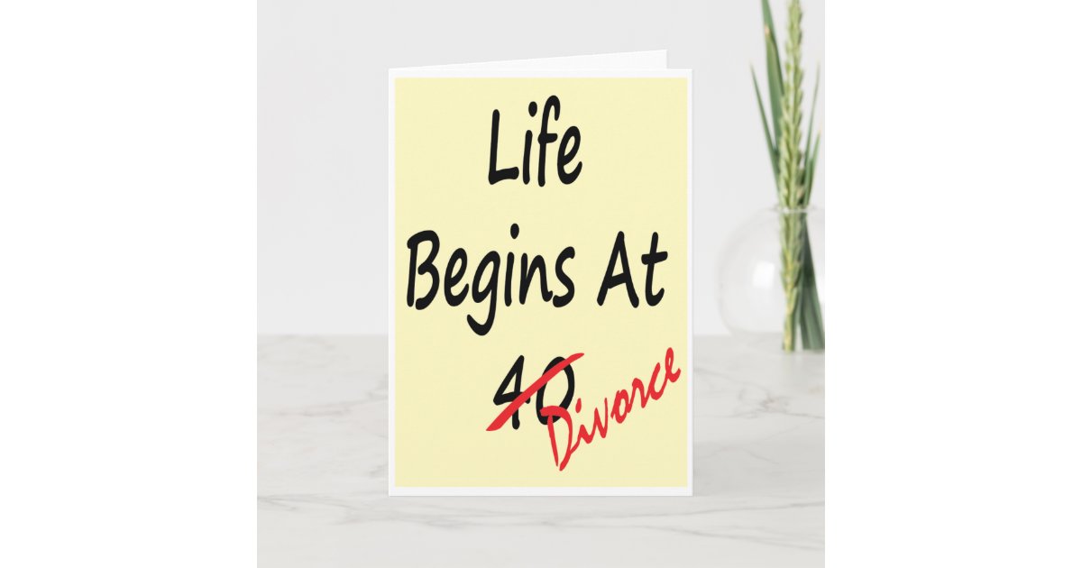 Het leven begint bij 40 - een aparte kaart | Zazzle.nl