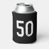 Het leven begint bij 50 grappige 50ste Verjaardag Blikjeskoeler (Blikje Achterkant)