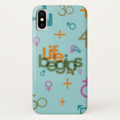Het leven begint bij (aanpassen) | Case-Mate iPhone case (Achterkant)