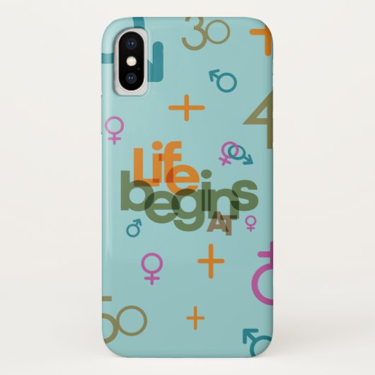 Het leven begint bij (aanpassen) | Case-Mate iPhone case (Achterkant)