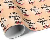 Het leven begint bij het divorce Wrapping Paper Cadeaupapier (Rol Hoek)