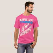Het leven begint bij het eind van Velocity Skydivi T-shirt (Voorkant volledig)