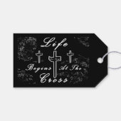 Het leven begint bij het kruis cadeaulabel (Voorkant (Horizontaal))