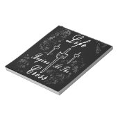 Het leven begint bij het kruis notitieblok (Linkerzijde)