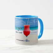 Het leven begint bij Pensioen, koude Drink op stra Mok (Voorkant rechts)