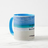 Het leven begint bij Pensioen, koude Drink op stra Mok (Voorkant links)