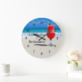 Het leven begint bij pensionering grote klok (Huis)