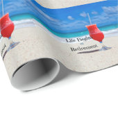 Het leven begint bij pensionering, ijskoude drank cadeaupapier (Rol Hoek)