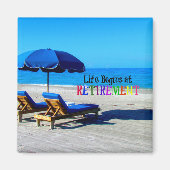 Het leven begint bij pensionering magneet (Voorkant)