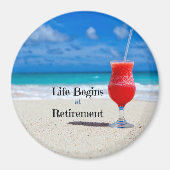 Het leven begint bij pensionering magneet (Voorkant)