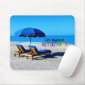 Het leven begint bij pensionering muismat (Met muis)