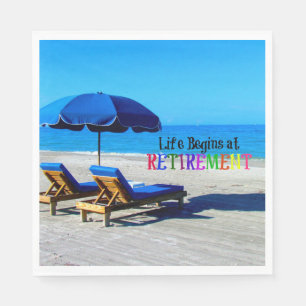 Het leven begint bij pensionering servet