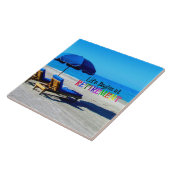 Het leven begint bij pensionering tegeltje (Zijkant)