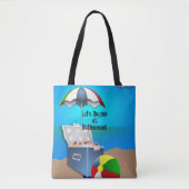 Het leven begint bij pensionering tote bag (Voorkant)