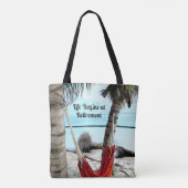 Het leven begint bij pensionering - tote bag (Achterkant)
