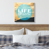 Het leven begint canvas afdruk (Insitu (Slaapkamer))