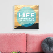 Het leven begint canvas afdruk (Insitu (Woonkamer))