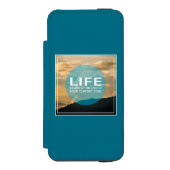 Het leven begint incipio iPhone portemonnee hoesje (Voorkant Agenda)