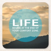 Het leven begint kartonnen onderzetters (Voorkant)