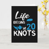 Het leven begint met 20 knoppen Kiteboarding Winds Kaart (Gele Bloem)