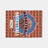 Het leven begint met Basketball Ma Fleece Deken (Voorkant (Horizontaal))