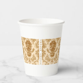 Het leven begint met koffie papieren bekers