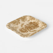 Het leven begint met koffie papieren bordje (Gebogen)