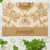 Het leven begint met koffie theedoek (Gevouwen)